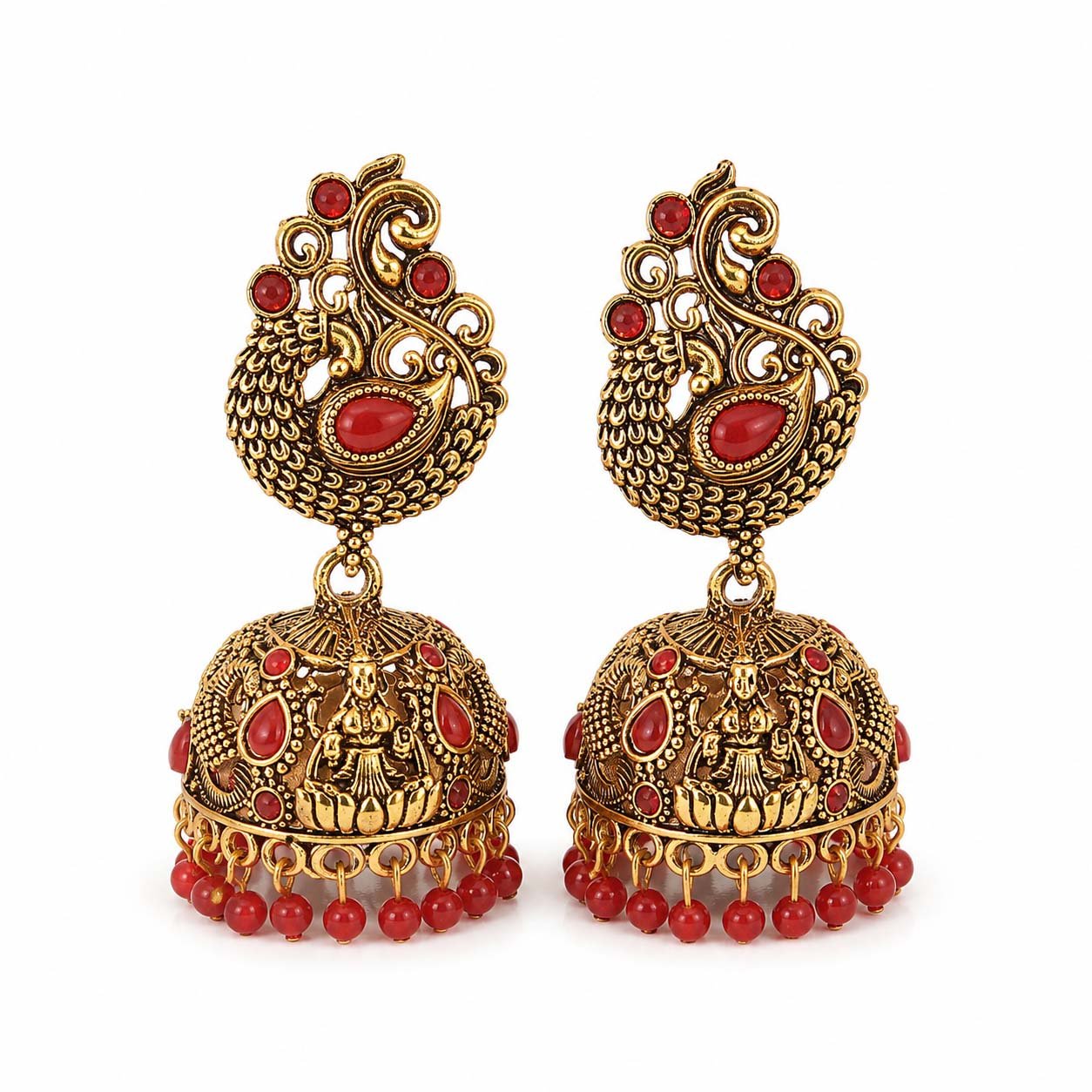 Peacock Design Earrings