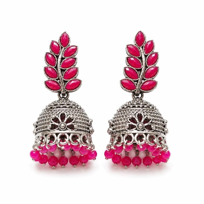 Leaf Jhumka Earrings