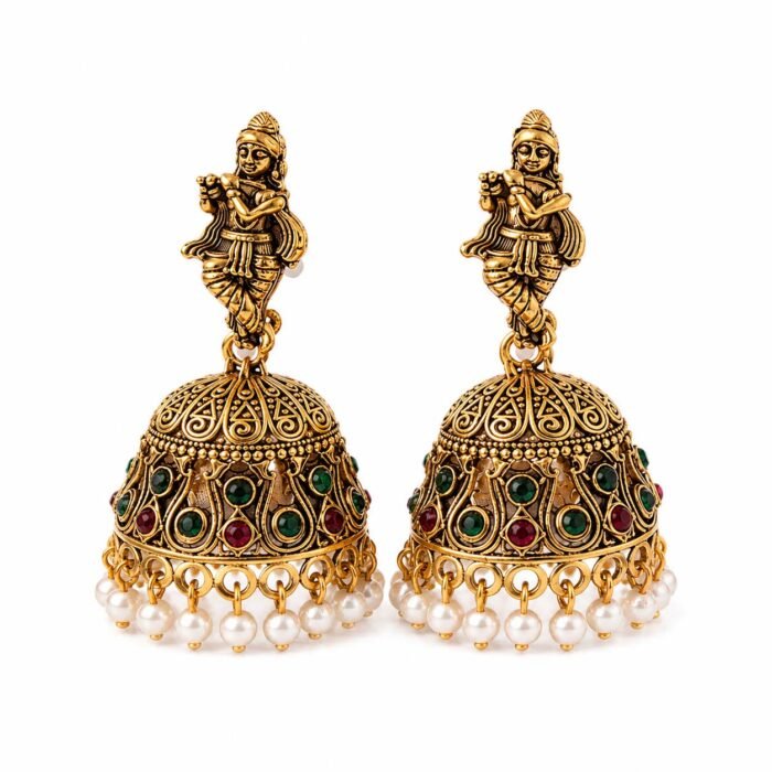 Krishna Flute Jhumka